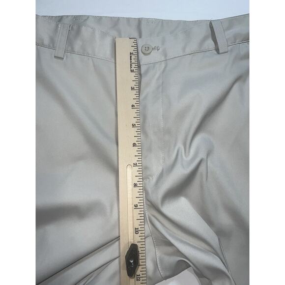 Nike Golf Dri Fit Pants Mens 32x30 Light Beige Bone Stretch Flat Front Logo READ - Picture 6 of 16